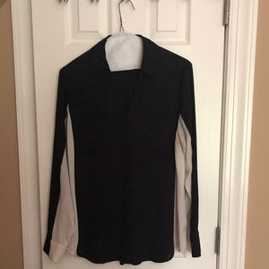 Express Black & White/Ash Portofino Dress Shirt